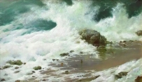俄罗斯画家海浪景观油画作品欣赏4